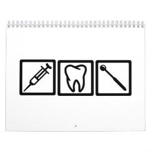 Tandläkaresymbolssymboler Kalender