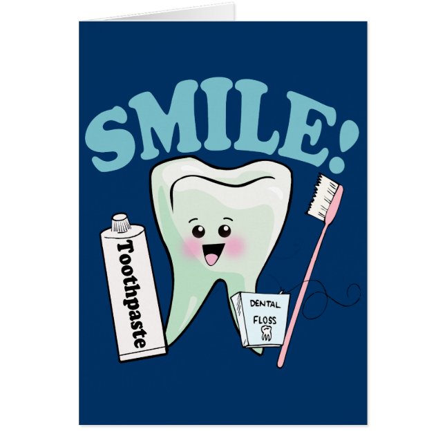 Tandläkaretandhygienist Hälsningskort (Framsidan)