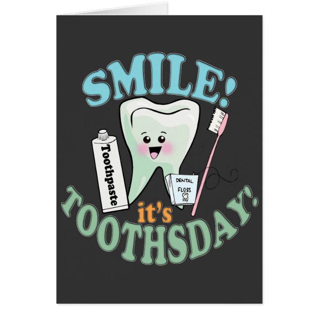 Tandläkaretandhygienist Hälsningskort (Framsidan)