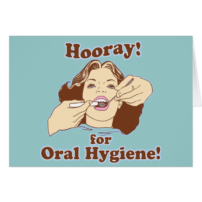 Tandläkaretandhygienist Hälsningskort (Framsidan Horizontal)