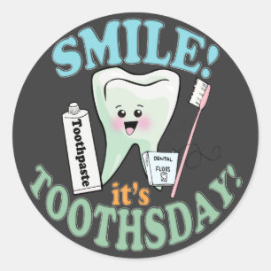 Tandläkaretandhygienist Runt Klistermärke