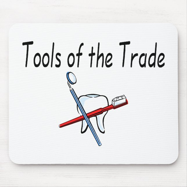 Tandläkareverktyg av handeln musmatta (Framsidan)