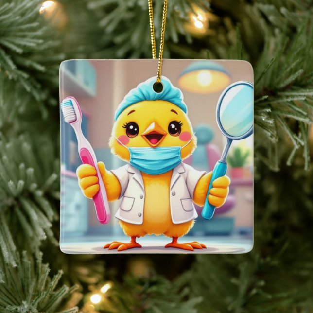 TandläkarKyckling Ornament (Träd)