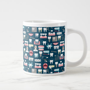 Tandläkarmottagningen Mönster Jumbo Mugg