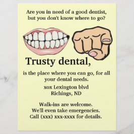 Tandläkarreklam Flyer