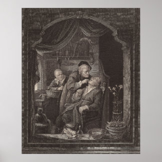 Tandläkarundersökning, Baroque Era, Gerrit Dou Poster