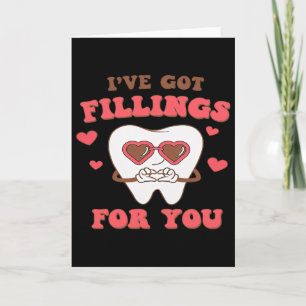 Tandläkarvalentin Jag har fyllningar åt dig Kort