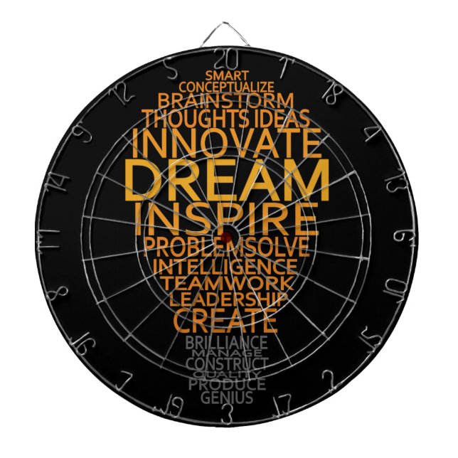 Tändlampa med inspirationsljus darttavla (Framsidan)