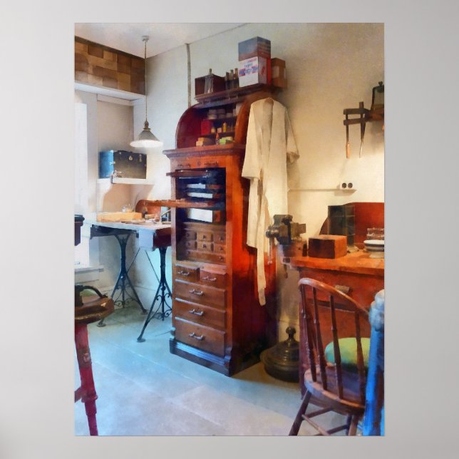 Tandlampa med Lab-Jacka Poster (Framsidan)