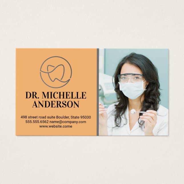 TandLogotyp | Tandläkararbete Visitkort (Framsidan)