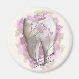 Tandmålning. Mall för tandläkare Magnet