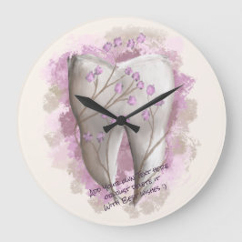 Tandmålning. Mall för tandläkare Stor Klocka