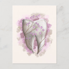 Tandmålning. Mall för tandläkare Vykort