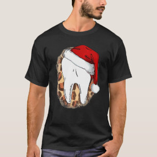 Tandmas God Jul Tänder I Jultomte Hatt Tandläkare T Shirt