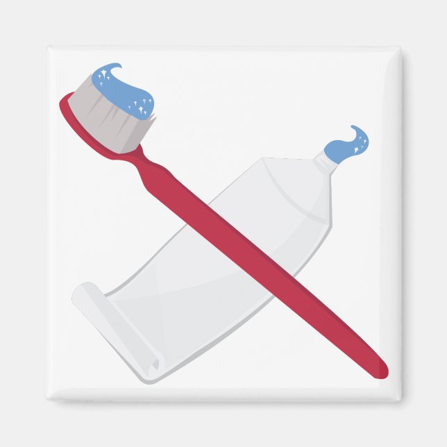 Tandpensel och inklistring magnet (Framsidan)