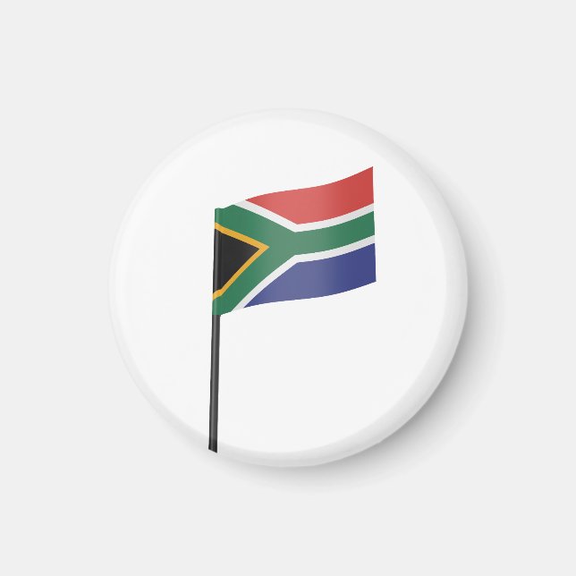 Tandplockning med flagga syd-Afrikan Magnet (Framsidan)