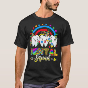 Tandpussel Autism Day Dental Squad draon boll z T Shirt