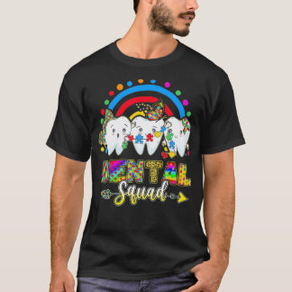 Tandpussel Autism Day Dental Squad draon boll z T Shirt