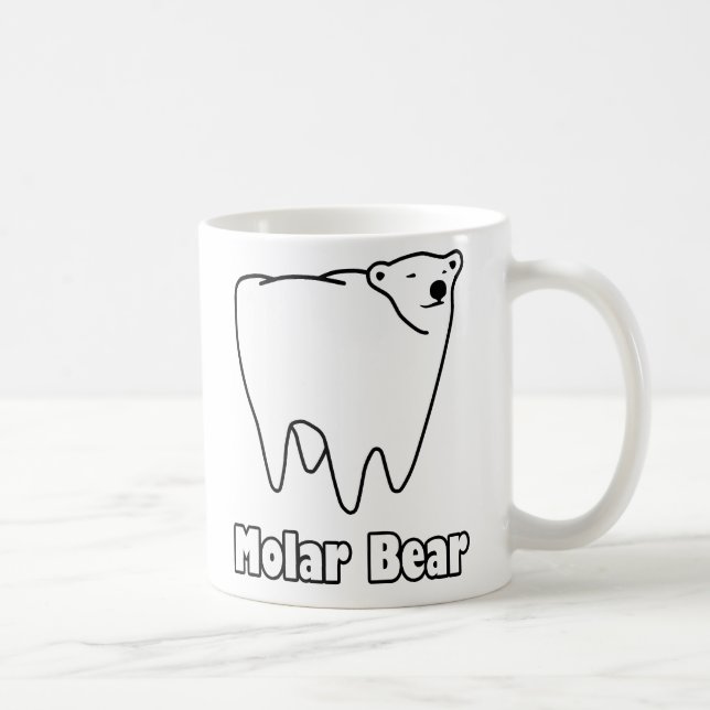 Tandremsa för molarklär Polar Kaffemugg (Höger)