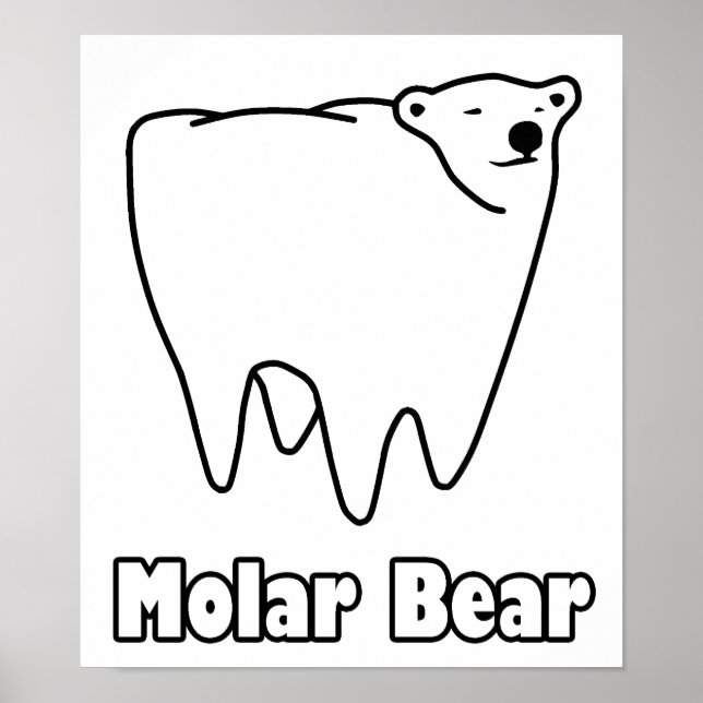 Tandremsa för molarklär Polar Poster (Framsidan)