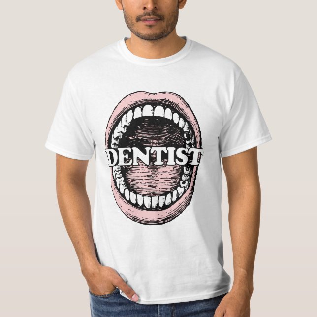 Tandskjortor och jacka tee shirt (Framsida)