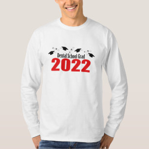 Tandskolenivå 2022 Caps and diplomas (Red) T Shirt