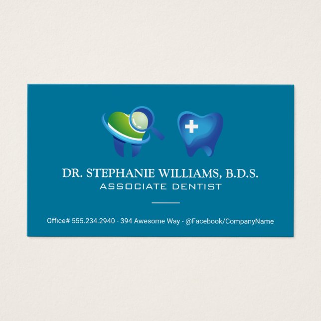 TandStädning Logotyp Visitkort (Framsidan)