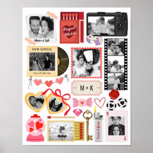 Tändsticksask Bildcollage Perfekt Match Själsken Poster