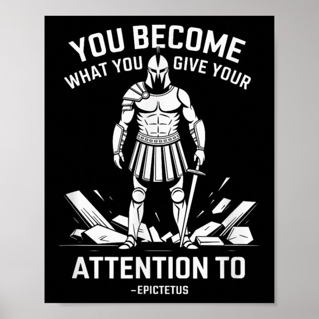 Tandstyrka Stoic Epictetus Manar Poster (Framsidan)