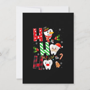 Tandtandad dentalgåva Red Plai jul Inbjudningar