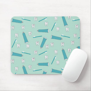 Tandtandad tandtråd Teal Mint Tothpaste Toothpush Musmatta