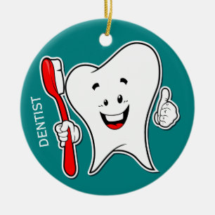 Tandtandborste Dentist Ceramic Ornament