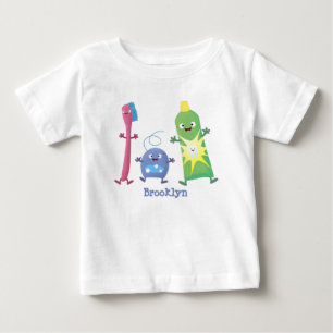 Tandtandborsttandkräm, tecknad av tandtvätt t shirt