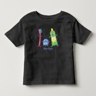 Tandtandborsttandkräm, tecknad av tandtvätt t shirt