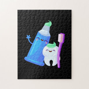 Tandtanddentist Cute Teeth Technician Hygienist Pussel
