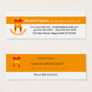 Tandtandens Teckning Möte Litet Visitkort