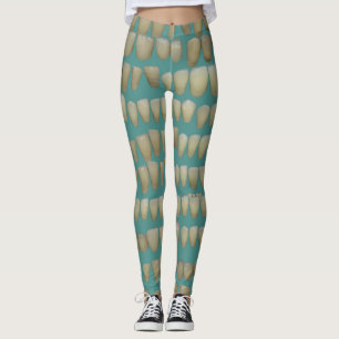 Tandtänder på Blue Tandvård-tandläkare Leggings