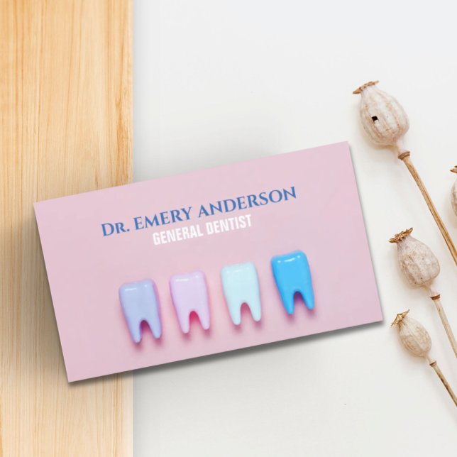 Tandtandläkare för tandläkare visitkort (Teeth Orthodontist Dental Hygienist Dentist Business Card)
