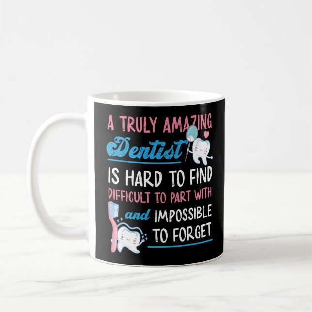 Tandtandläkare som en verklig Fantastisk-tandläkar Kaffemugg (Vänster)