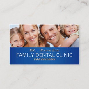 Tandtandläkare Tandvård Doktor Teth Smile Familj Visitkort