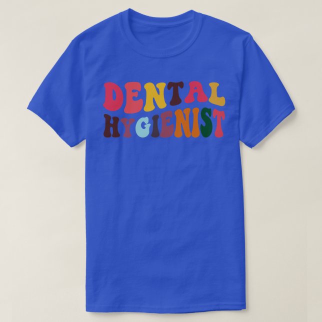 Tandtandshygienist Dentist Retro Dental Hygienists T Shirt (Design framsida)