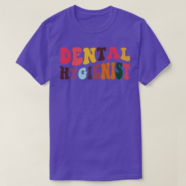 Tandtandshygienist Dentist Retro Dental Hygienists T Shirt (Design framsida)