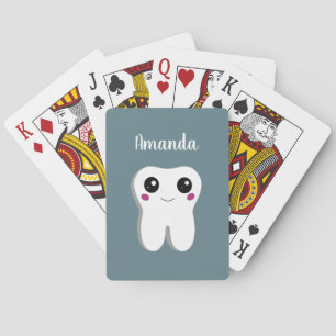 Tandtandslampa av lycklig casinokort