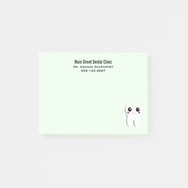 Tandtandslampa av lycklig post-it block (Framsida)