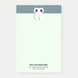 Tandtandslampa av lycklig post-it block