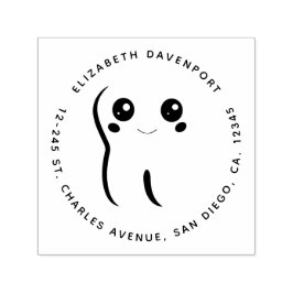 Tandtandslampa av lycklig självfärgande stämpel