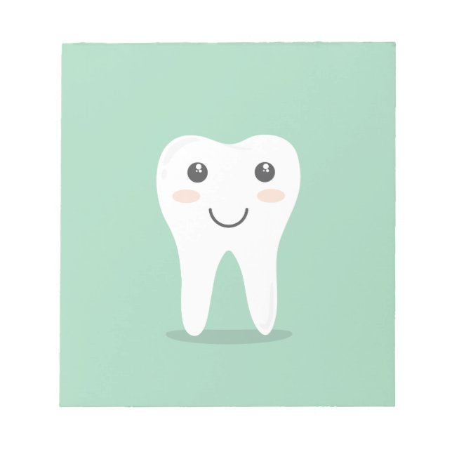 Tandtandstensborsttandborsttandborste i Lycklig te Anteckningsblock (Framsida)