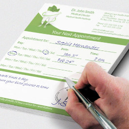 Tandtandstenstandtand Mint Löv Medical Möte Anteckningsblock