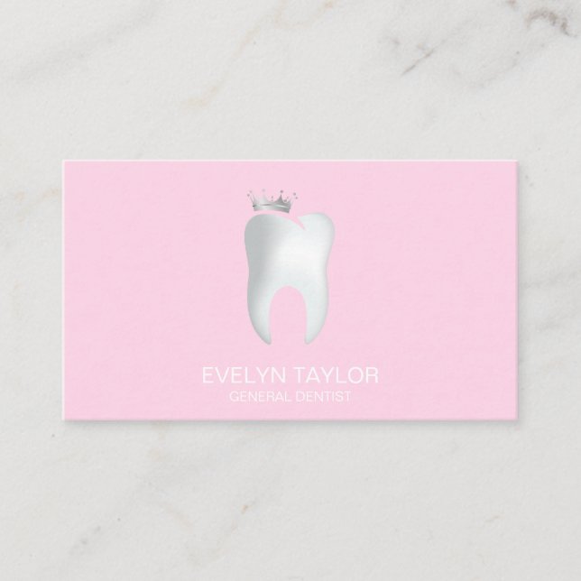 Tandtandstenttänder Whitening Smile Krona Visitkort (Framsida)