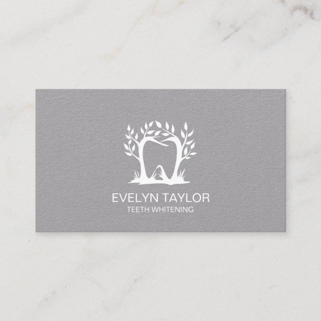 Tandtandstenttänder Whitening Smile Krona Visitkort (Framsida)
